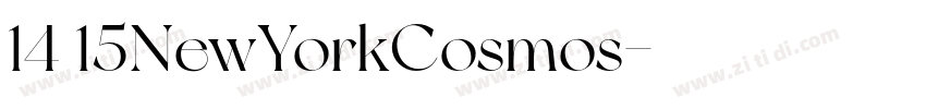 14 15NewYorkCosmos字体转换